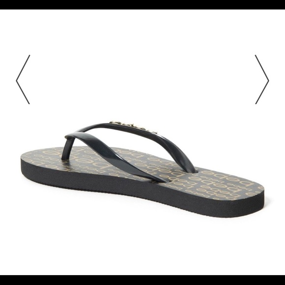 NWOT BEBE SAMIRAH LOGO FLIP FLOPS - Picture 3 of 4